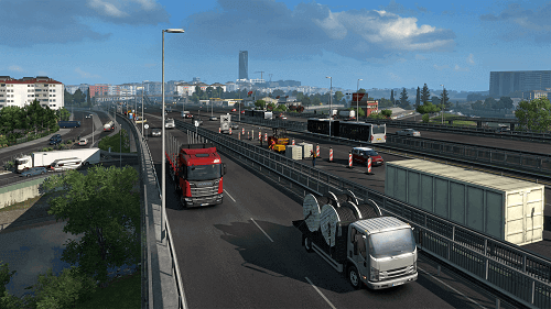 Euro Truck Simulator 2のゲームシーン