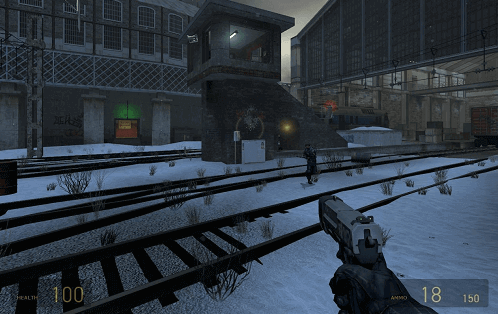 Half-Life 2: Deathmatchのゲームシーン