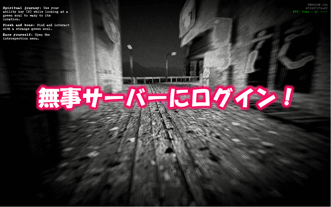 ANEURISM IV用サーバーにログイン完了