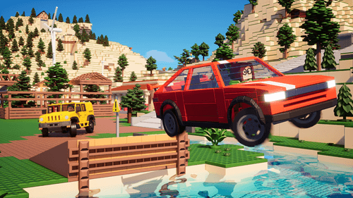 Brickadiaのゲームシーン