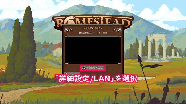 詳細設定/LANを選択